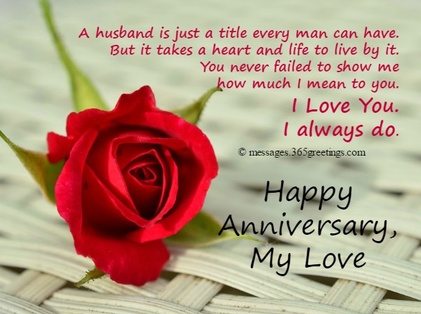 Anniversary Wishes For Husband 365greetings Com