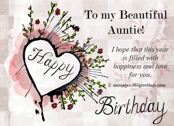 Birthday messages for aunt 365greetings