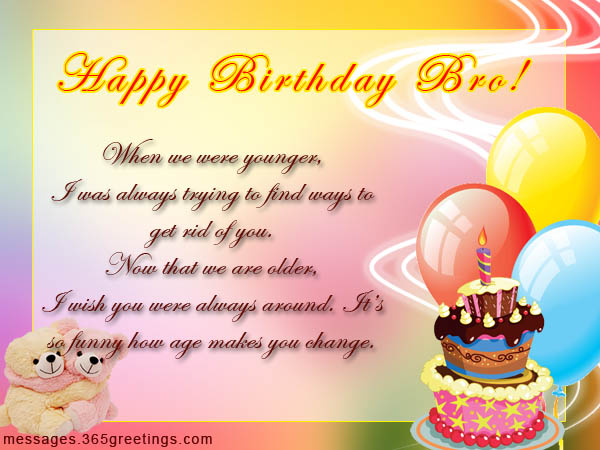 Birthday Wishes for Brother Messages, Greetings and Wishes - Messages ...