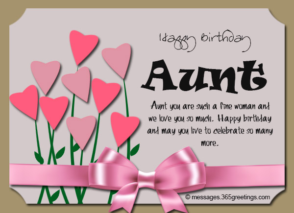 Birthday Wishes For Aunt 365greetings Com