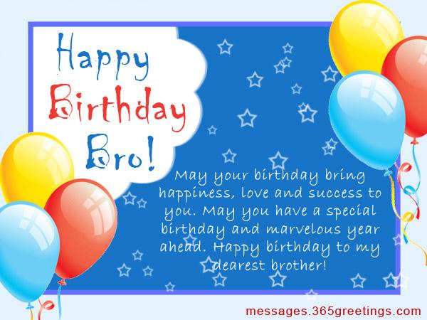 Birthday Wishes for Brother Messages, Greetings and Wishes - Messages ...