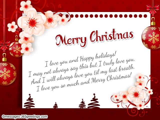 Christmas Messages for Wife, Wife Christmas Greetings and Wishes ...