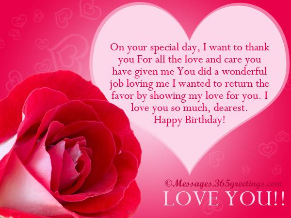 Love Birthday Messages  365greetings.com