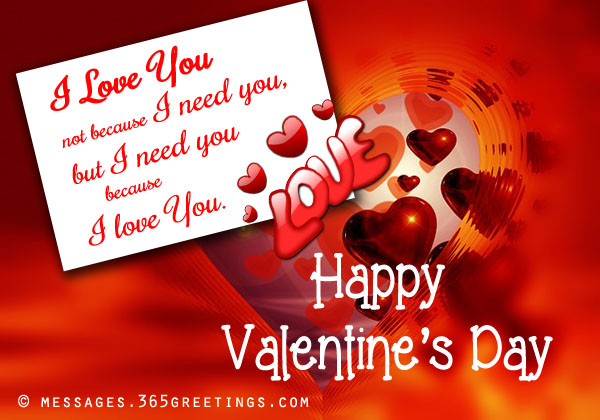 Valentine Messages For Him ~ Top Ten Quotes