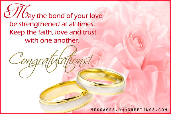 Congratulation wedding wishes message