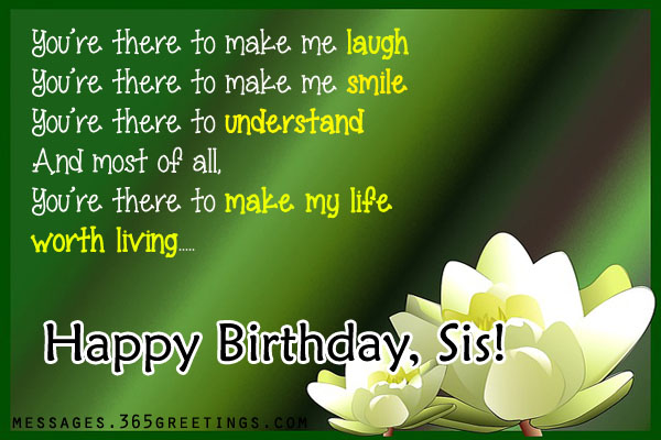 Birthday Wishes for Sister Messages, Greetings and Wishes   Messages    best birthday wishes ever for sister