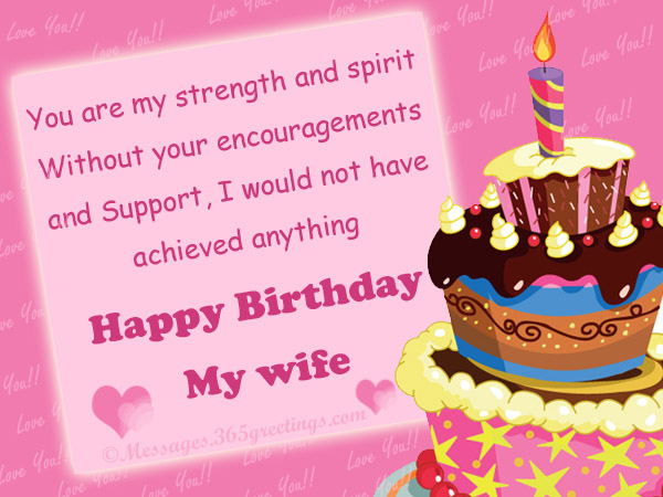 Birthday Wishes for Wife Messages, Greetings and Wishes - Messages ...