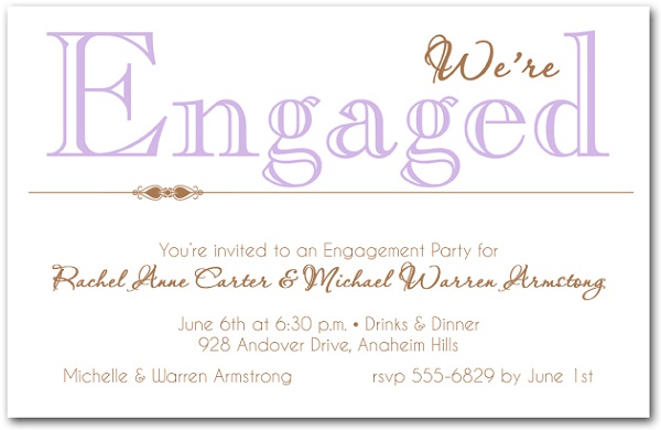 Engagement Invitation Wording - 365greetings.com