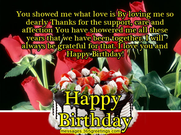 Romantic Birthday Wishes Messages, Greetings and Wishes - Messages ...