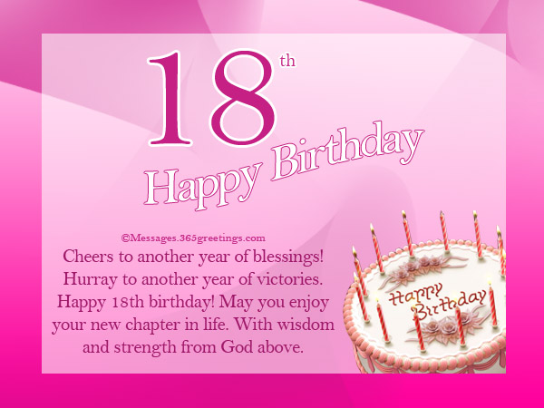 18th Birthday Wishes Messages And Greetings 365greetings