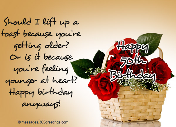 50th Birthday Wishes and Messages  365greetings.com