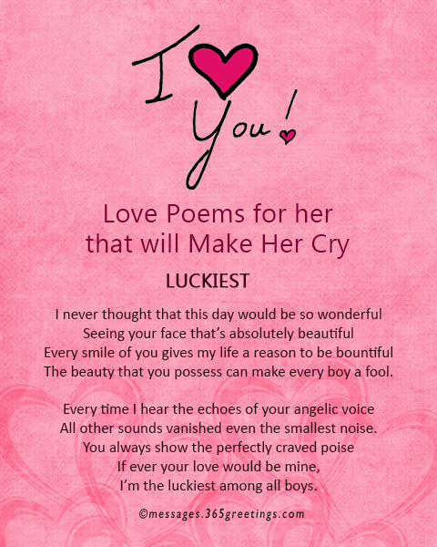 girl i love you poems