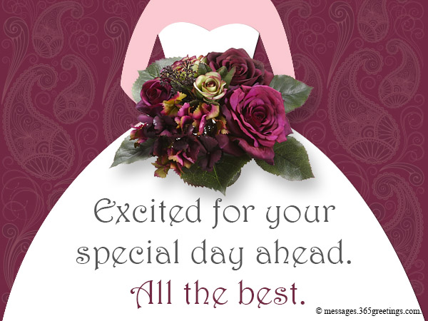 bridal shower sayings greetings