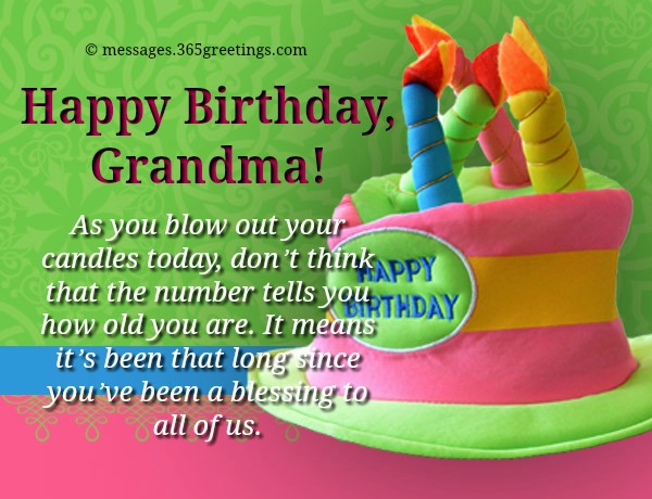 happy birthday grandma messages