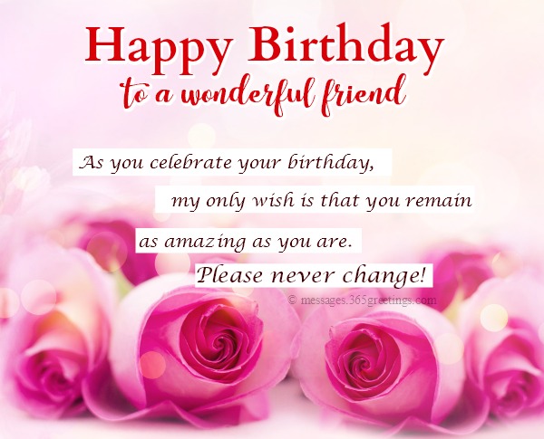 sweet birthday messages for a special friend