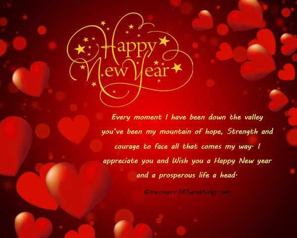 happy new year wishes for love