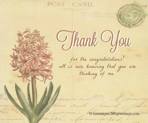 Thank You Messages For The Congratulations 365greetings Com