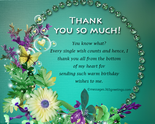 Thank You Message For Birthday Wishes On Facebook