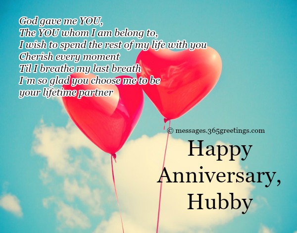 wedding anniversary hubby