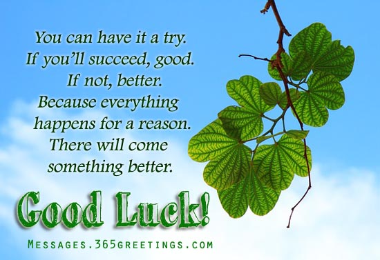 Good Luck Messages, Wishes and Good Luck Quotes 