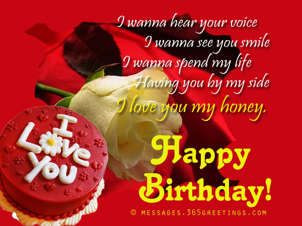 birthday message for girlfriend card