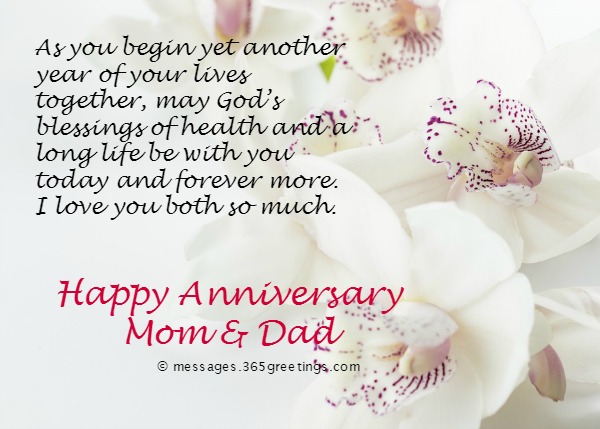  Anniversary  Messages  for Parents 365greetings com