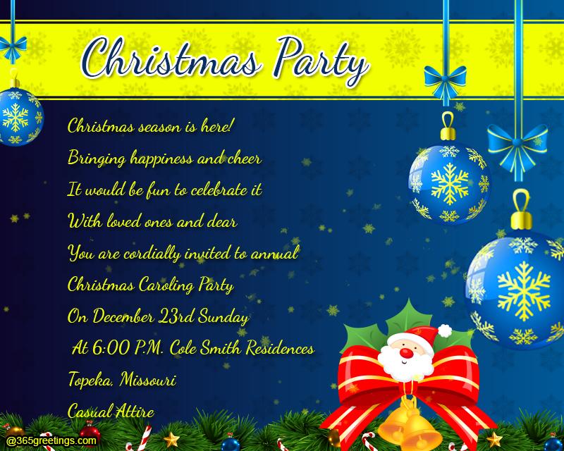 Holiday Party Invitations Template Word from messages.365greetings.com