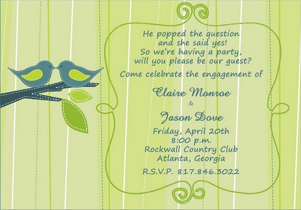 Engagement Invitation Sms 5