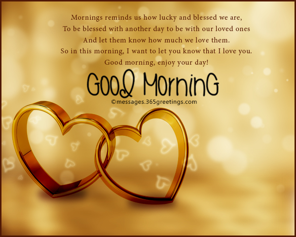 her text in message the love morning for and Romantic  morning Messages Good  365greetings.com Quotes