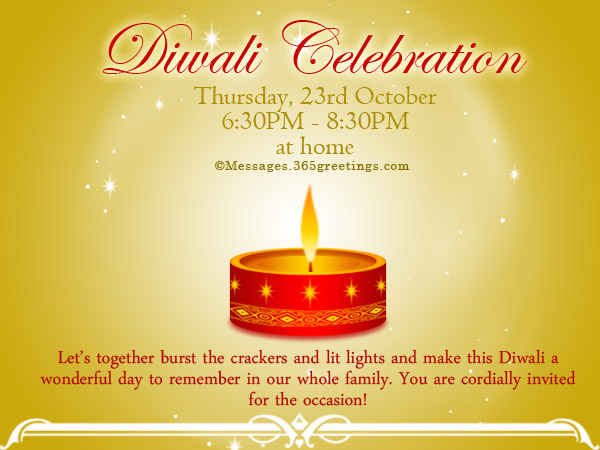 Diwali Dinner Invitation 4