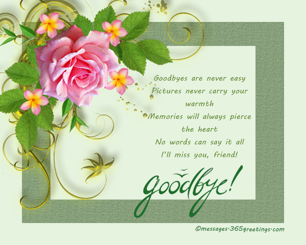 Farewell Messages, Wishes and Sayings - 365greetings.com