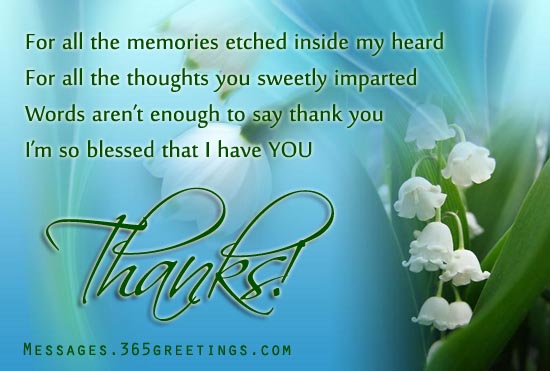 Words of Thanks - 365greetings.com