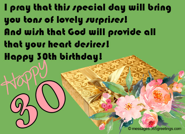 30th Birthday Wishes And Messages 365greetings Com