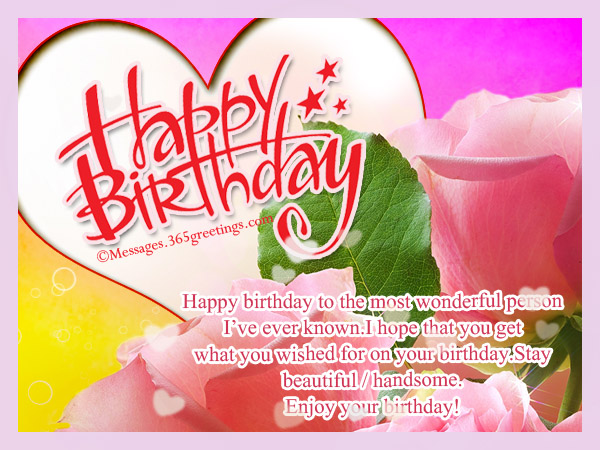 Romantic Birthday Wishes - Messages, Greetings and Wishes