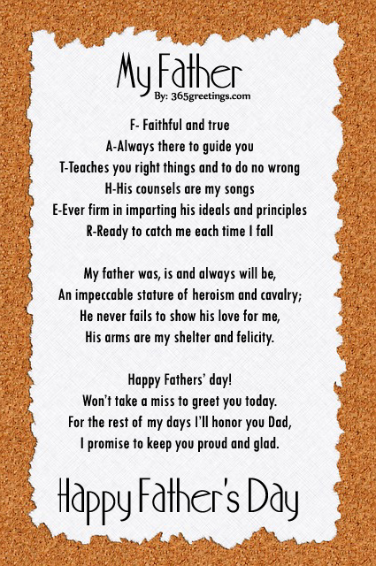 Fathers Day Poems - 365greetings.com