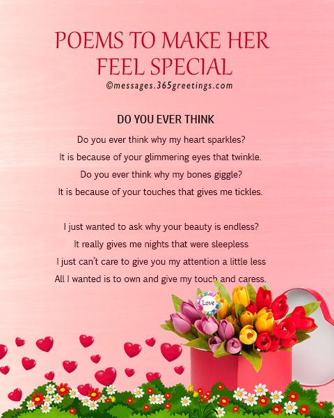 poems to make her feel special