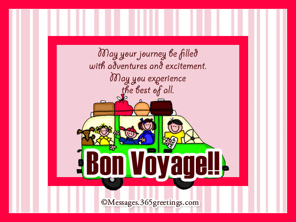 bon voyage greeting messages