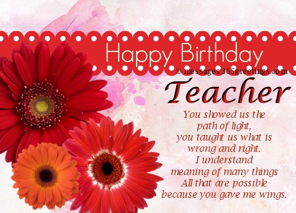 Things To Tell Your Teacher On Her Birthday