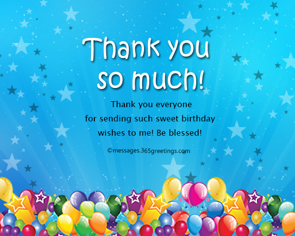 Thank You Message For Birthday Wishes On Facebook