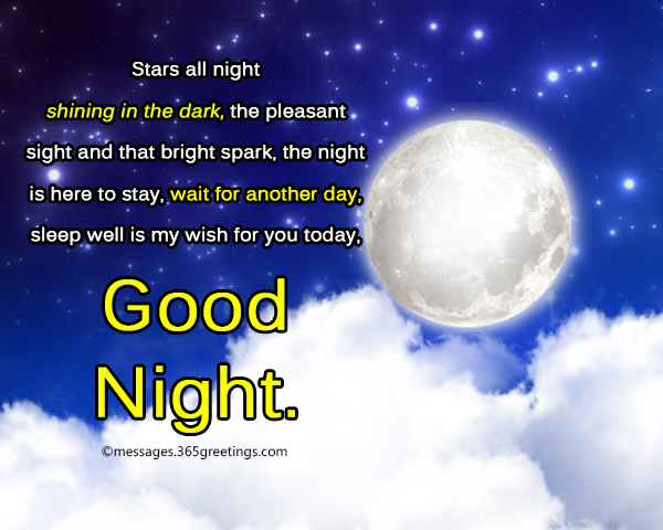 Good night messages for friends - 365greetings.com